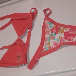 TiniBikini Coral Floral Bikini Set